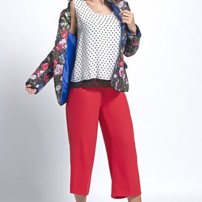 Floral quilted jacket