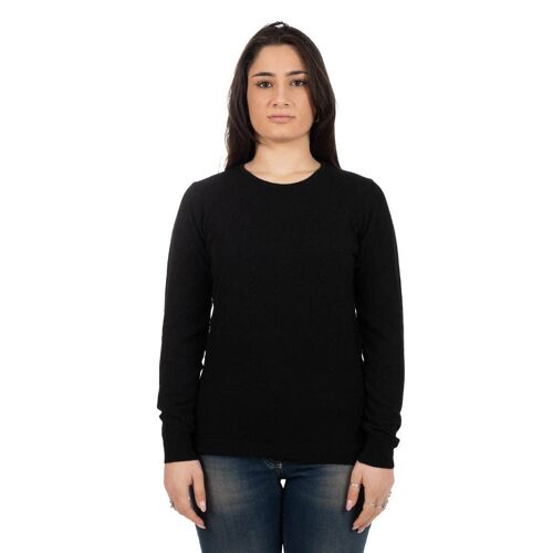 Maglia cashmere girocollo Nero