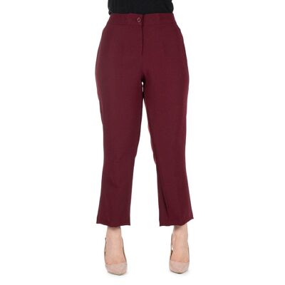 Pantalon trompette bordeaux