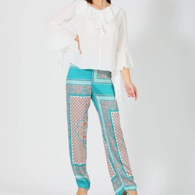 Pantalón con cintura elástica V