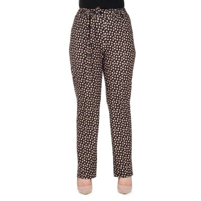 Pantalón de punto con lazo en la parte delantera