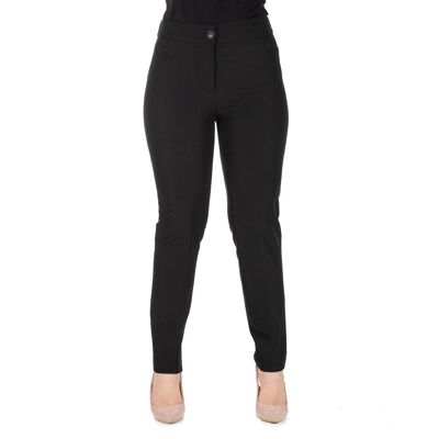 Technical trousers with elastic on the back Black