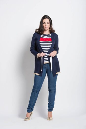 Manteau Duster en viscose avec lurex