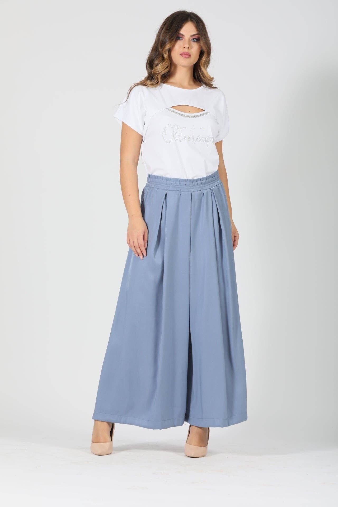 Baumwoll-T-Shirt mit Bullauge