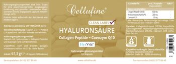 Capsules d'acide hyaluronique Cellufine® 100 mg avec peptides de collagène et Q10 120 capsules 4