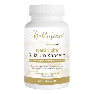 Cellufine® Silicon Capsules PLUS Trace Elements - 120 cápsulas veganas