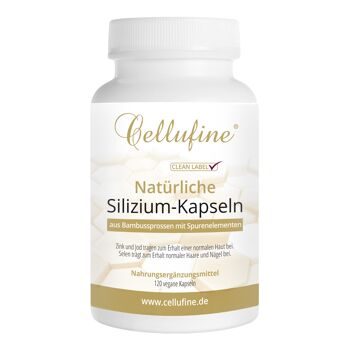 Cellufine® Capsules de Silicium PLUS Oligo-Éléments - 120 capsules végétaliennes 1