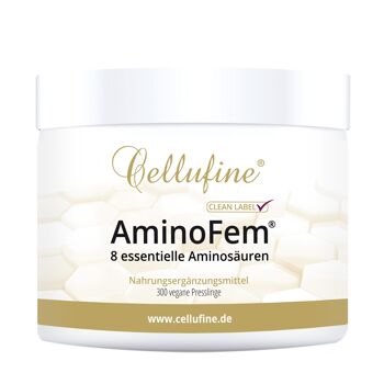 Cellufine® AminoFem® - 8 acides aminés essentiels - 300 pastilles végétaliennes 1