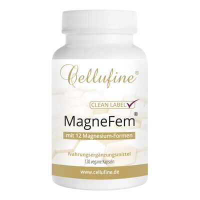 Cellufine® MagneFem® 12 Compuestos de magnesio - 120 Cápsulas veganas