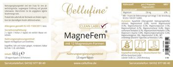 Cellufine® MagneFem® 12 composés de magnésium - 120 capsules végétaliennes 4