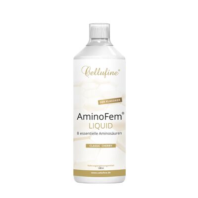 Cellufine® AminoFem® LIQUID - 8 Aminoácidos Esenciales - Cereza Clásica - 1.000 ml