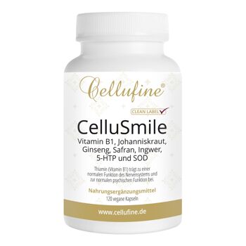 Cellufine® CelluSmile avec vitamine B1 - 120 gélules végétaliennes 1