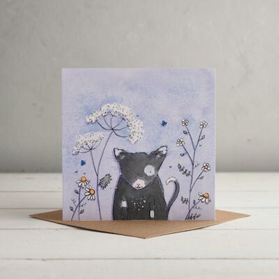 Mittens the Cat Greetings Card