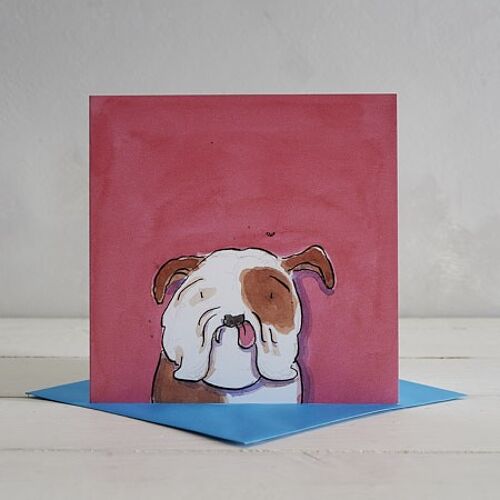 Bulldog Greetings Card 'Winston'