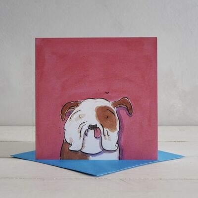 Bulldog-Grußkarte 'Winston'
