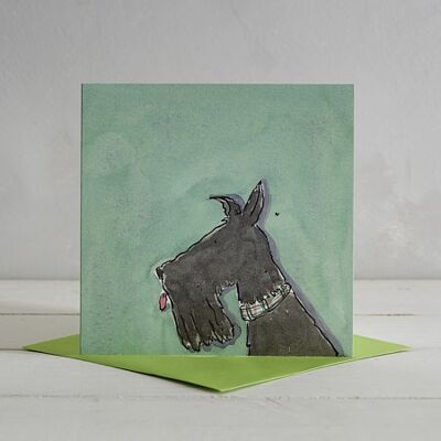 Scotty Dog Greetings Card 'Frank'