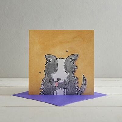 Sheep Dog Greetings Card 'Barker'