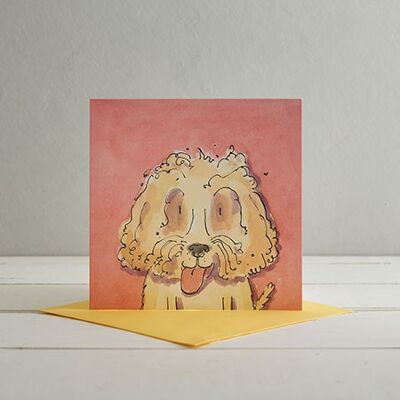 Cockerpoo Hunde-Grußkarte 'Stanley'