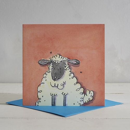 Sheep Greetings Card 'Freya'