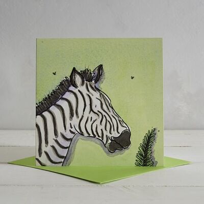 Zebra Greetings Card 'Zoe'