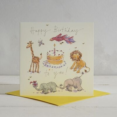 Happy Birthday Jungle Greetings Card