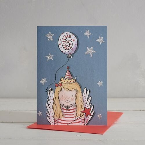 Happy Birthday Girls Age 6 Fairy Greetings Card