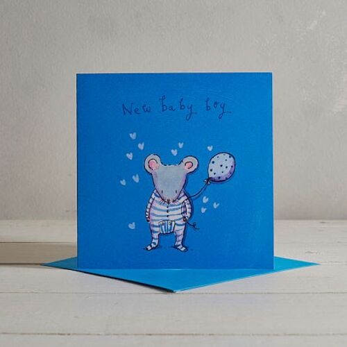 New Baby Boy Greetings Card