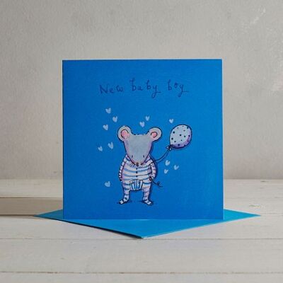 New Baby Boy Greetings Card