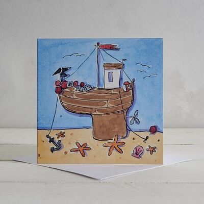 Fishing Boat Greetings Card