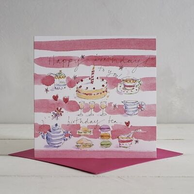 Happy Birthday Tea Greetings Card