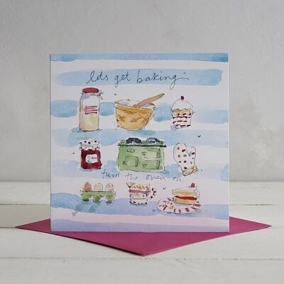 Let’s get Baking Greetings Card