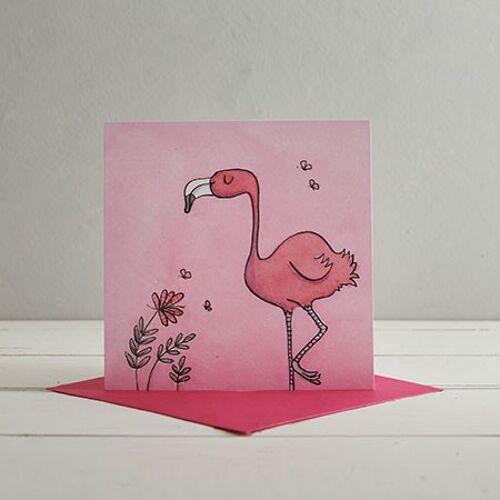 Flamingo Greetings Card (GC-TB03F)