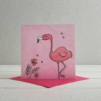 Flamingo-Grußkarte (GC-TB03F)