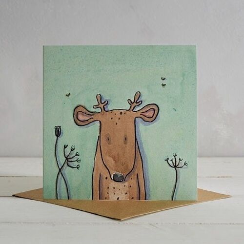 Deer Greetings Card 'Donald'