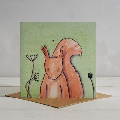 Squirrel Greetings Card 'Sidney'