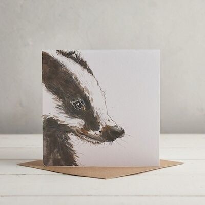 Badger Greetings Card