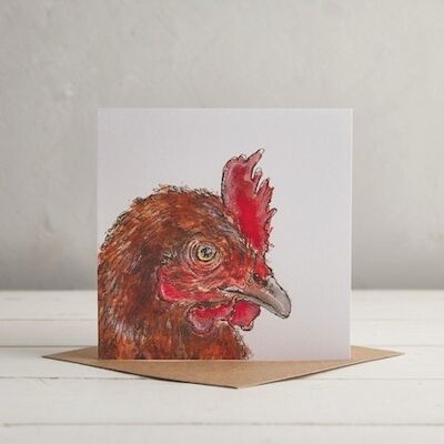Cartolina d'auguri di pollo