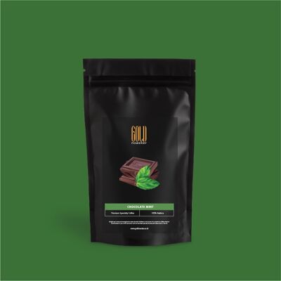Chocolate Mint Flavoured Coffee beans - Course ground (filter coffee) , 25g