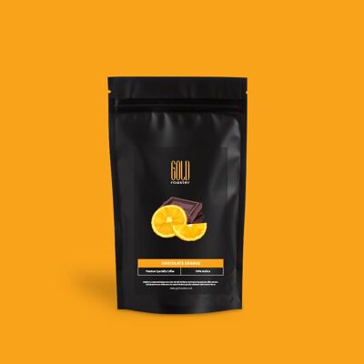 Chocolate Orange Flavoured Coffee Beans - Beans (roasted) , 25g