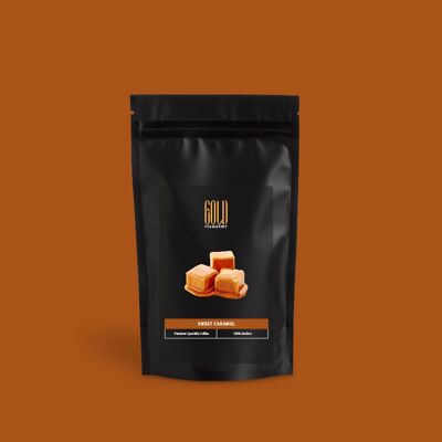 Sweet Caramel Flavoured Coffee Beans - Course ground (filter coffee) , 25g
