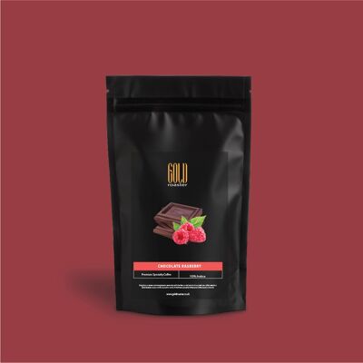 Chocolate Raspberry Flavoured Coffee - Beans (roasted) , 25g