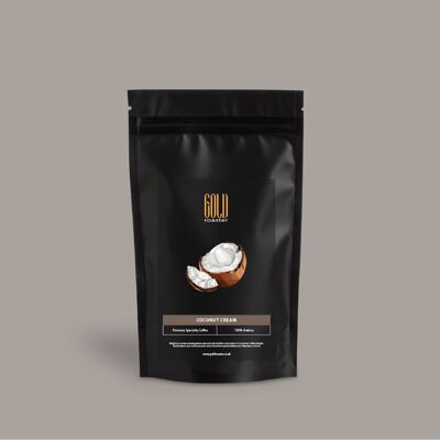Coconut Cream Flavoured Coffee Beans - Beans(roasted) , 90