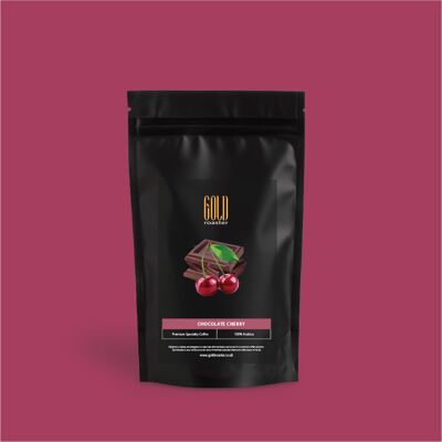 Chocolate Cherry Flavoured Coffee Beans - Beans (roasted) , 25g