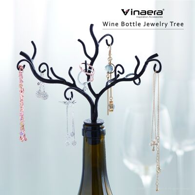 Arbre à bijoux bouteille de vin