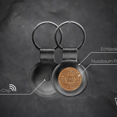NFC Schlüsselanhänger Digitale Visitenkarte schwarz