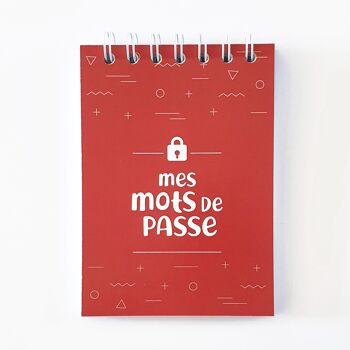 Carnet pour mots de passe / codes secrets 3