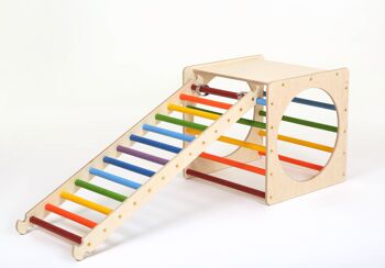 Activity Play Cubes "Rainbow" ensemble de 4 - Explorateur - Échelle & Escalade/ Toboggan 6