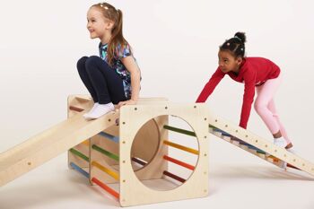 Activity Play Cubes "Rainbow" ensemble de 4 - Explorateur - Échelle & Escalade/ Toboggan 9