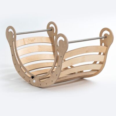 FOLDABLE XXL Rocker with RAMP Natural