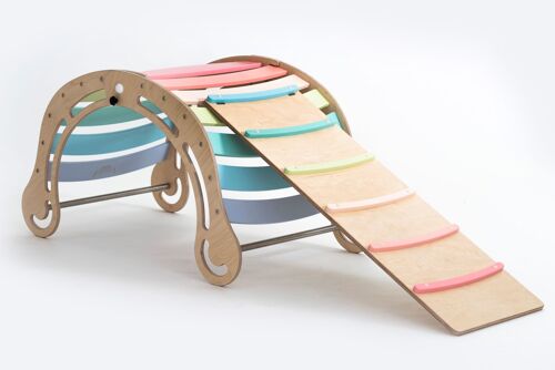 FOLDABLE XXL Rocker with RAMP in pastel - YES with a ramp